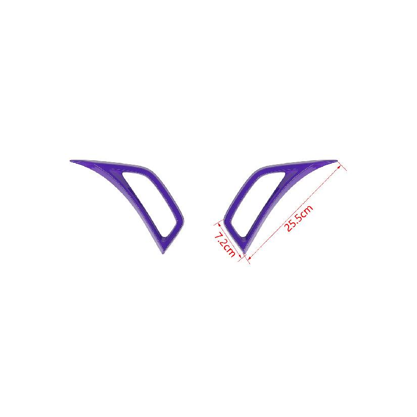 Side Leaf Plate Air Vent Inlet Decor Cover Trim For Jeep Wrangler JL 18+ Purple