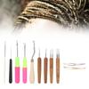 Alloy DIY Dreadlocks Crochet Hook Comfortable Handle Wide Application Crochet Needle