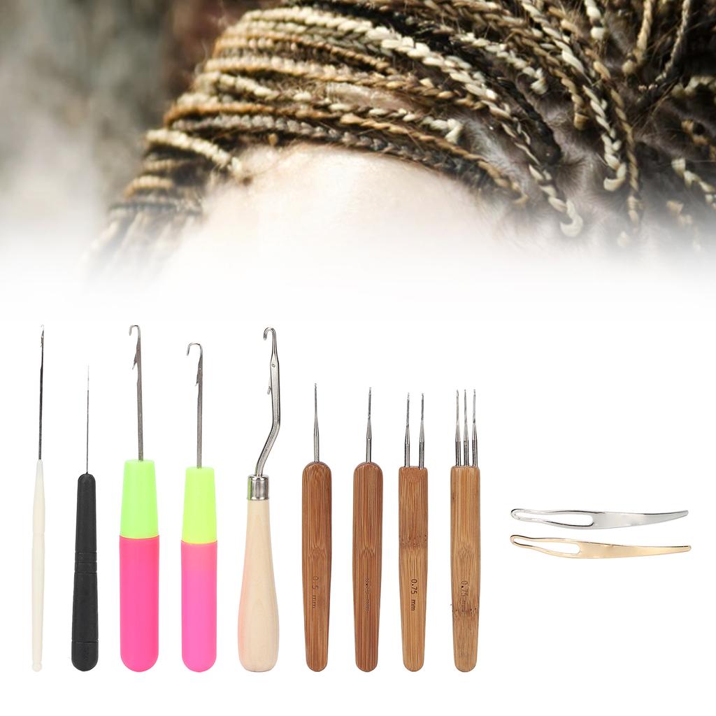 Alloy DIY Dreadlocks Crochet Hook Comfortable Handle Wide Application Crochet Needle
