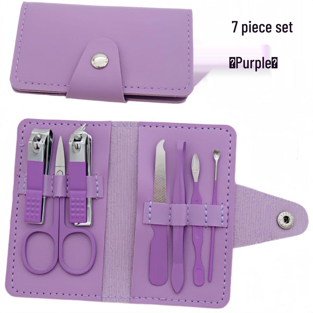 7-Piece Stainless Steel Nail Clippers and Manicure Set