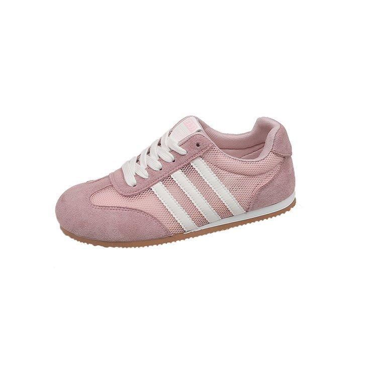Lightweight and transparent casual women's German training shoes 2025 summer new round head sweet lace-up fashion sports shoes women
