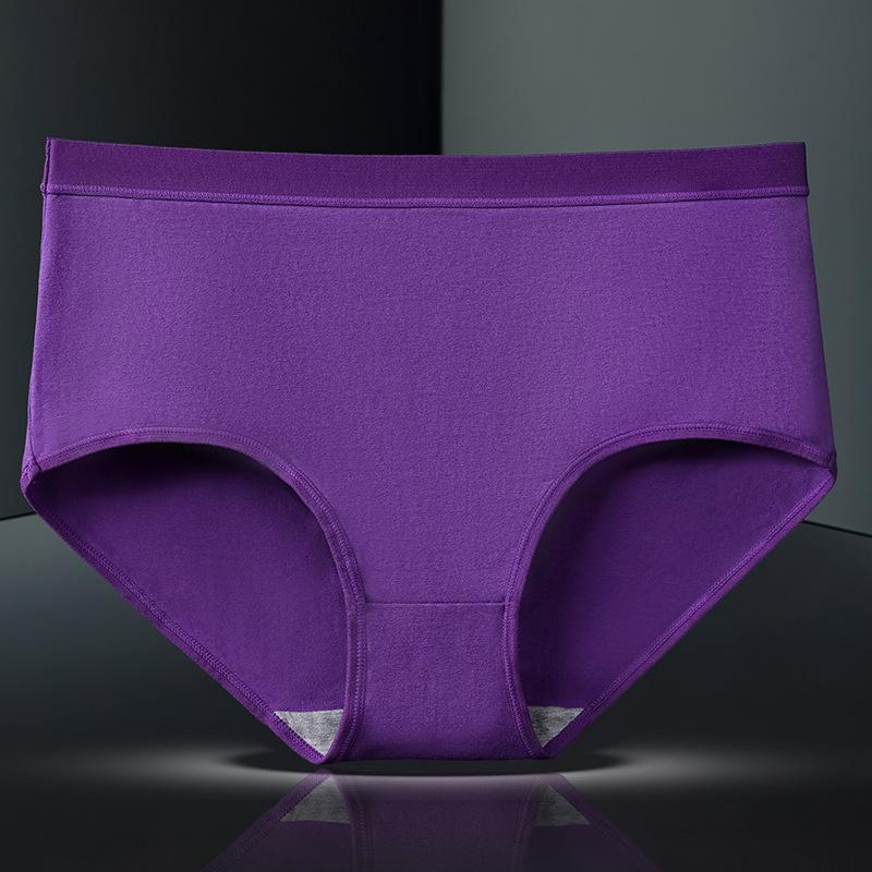 Slip da Donna Taglie Forti Primavera ed Estate Colore Puro Cotone Vita Alta Traspiranti Comodi