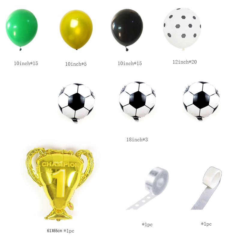 World Cup Theme Football Arch Balloon Set for Birthday Party Decoration