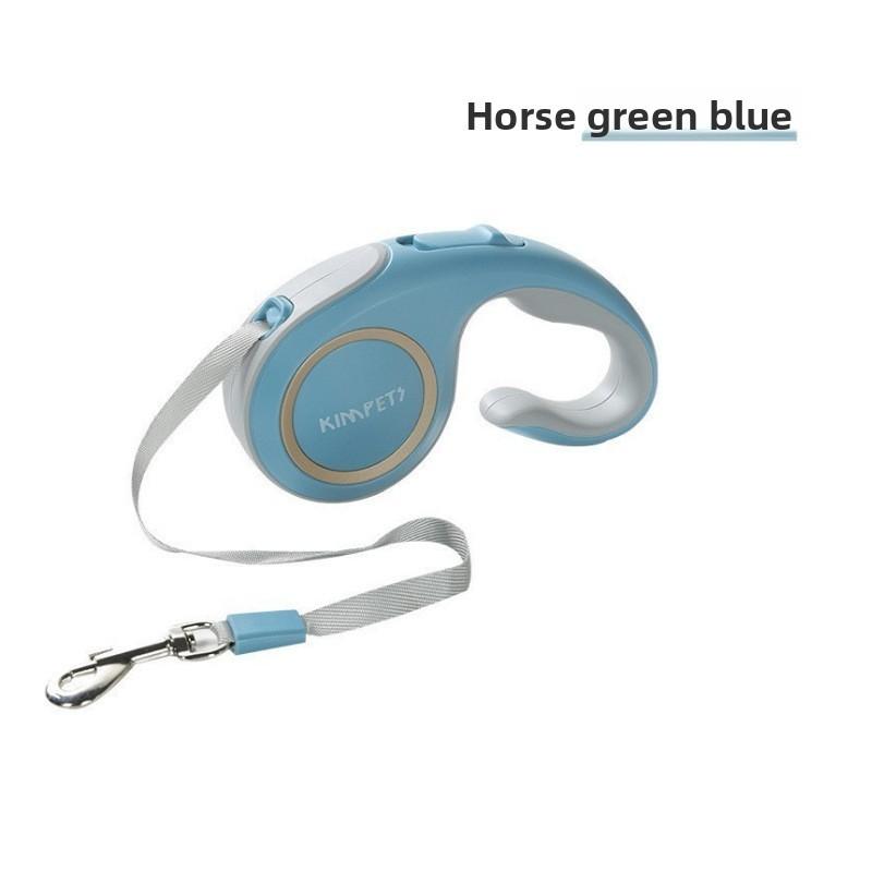 

Pet Traction Rope For Dogs And Cats With Abs Material Portable Walking Rope For Travel And Outdoors Green Blue,3m