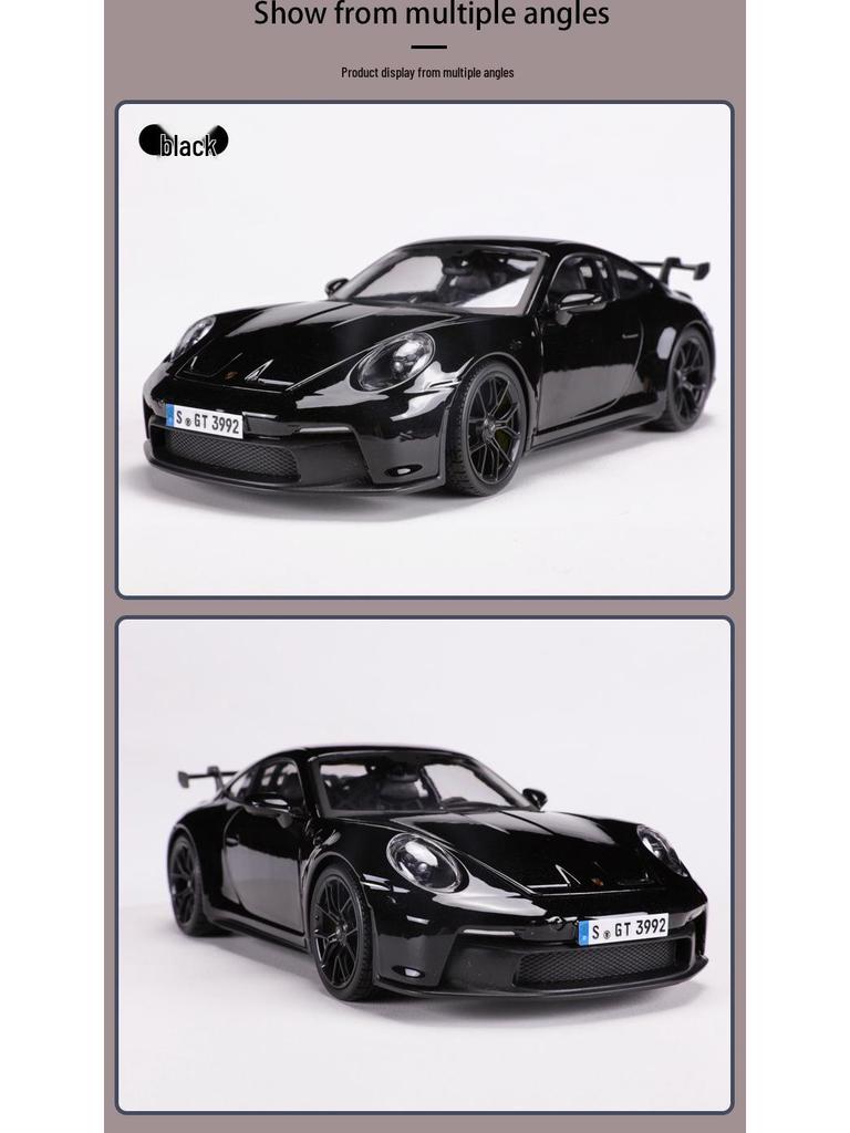 Maisto 1:18 Porsche 911 GT3 Alloy Sports Car Model