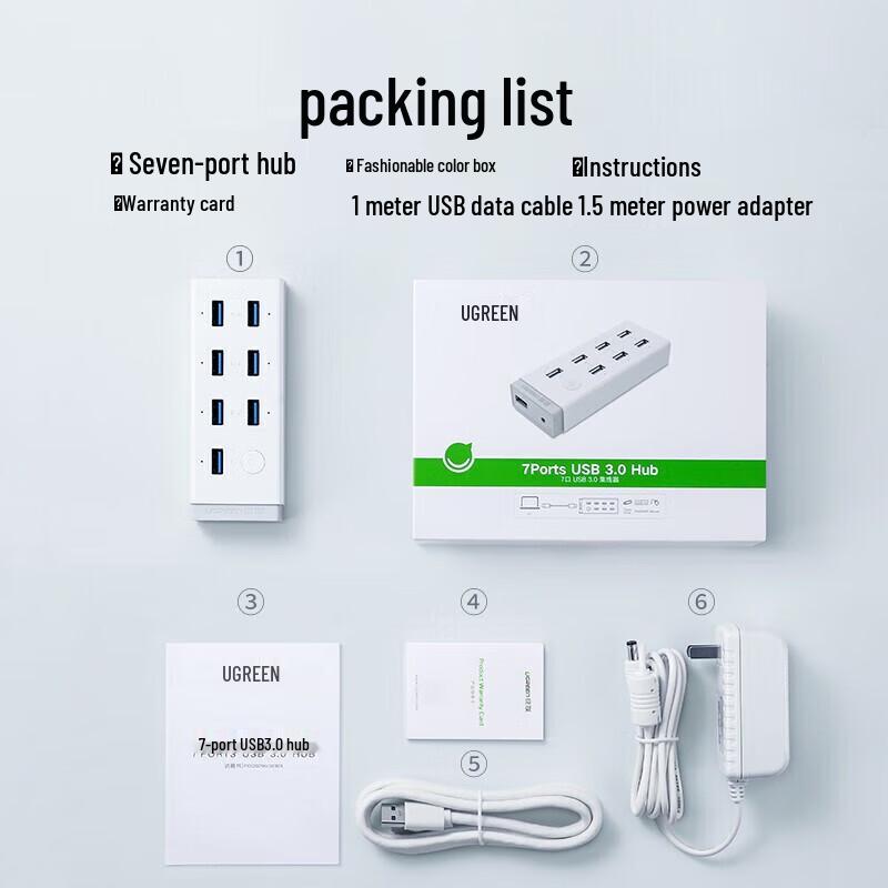 UGREEN USB 3.0 7-Port Hub