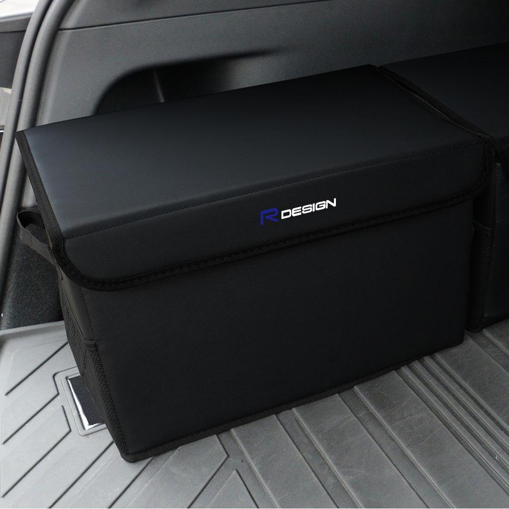 Autozubehör Leder-Aufbewahrungstaschen Kofferraum-Stauraum Aufräumbox Für Volvo Rdesign V40 V60 V90 XC40 XC60 XC90 S60 S90 C50 C70 C40