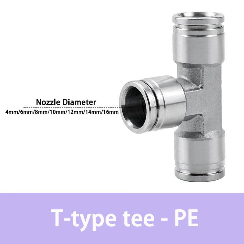 PU PE PV PY PZA SA PM PK PLM 304 stainless steel metal pneumatic quick coupling 4 6 8 10 12 14 16mm push in air Hose connector