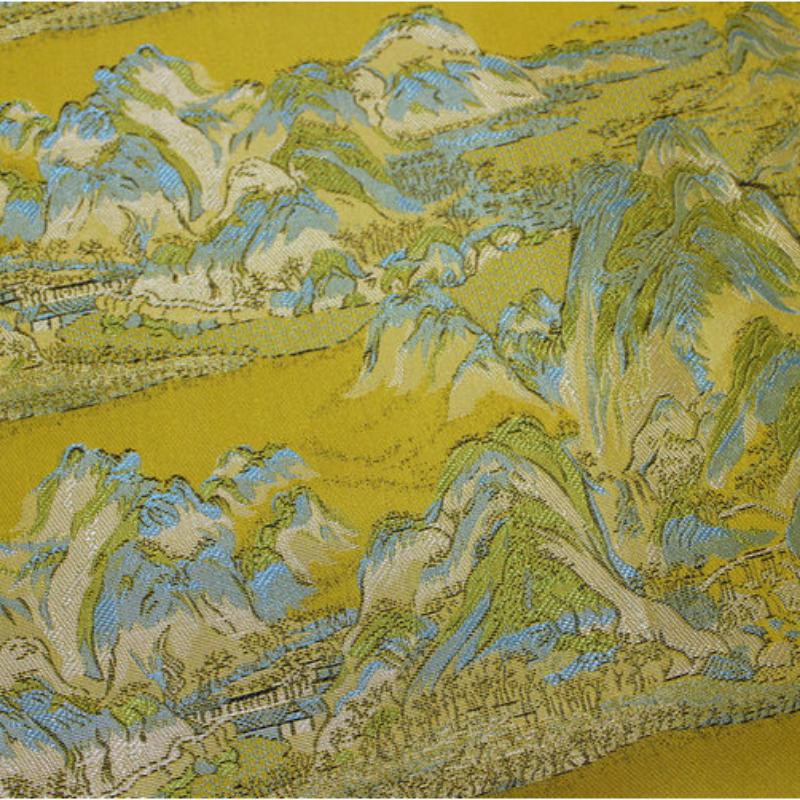 

Chinese-style Cheongsam Children s Clothing Hanfu Mongolian Robe Stage Fashion Hand-decorated Jacquard Brocade Silk Fabric 50x150cm