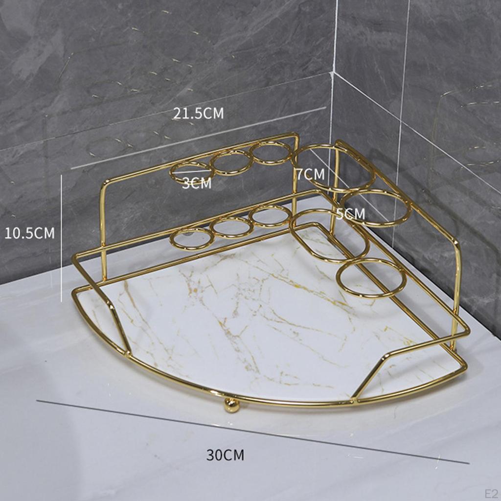 Bathroom Countertop Organizer Corner for Brushes