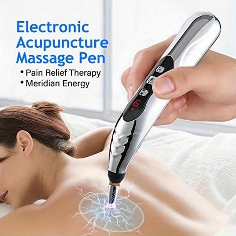 1set 5-in-1Electronic Acupuncture Pen Electric Meridians Therapy Heal Massager Meridian Energy Pen Relief Pain Tools