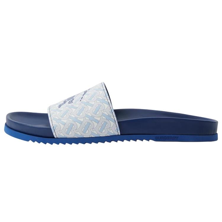 Burberry EKD Monogram-print Leather Slides Men's 80719881