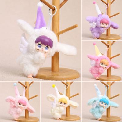 Vinil Bebek Anahtarlık Asılı Süsleme Mini Peluş Pijama Melek Kız Çanta Takısı Cüzdan Kolyesi Sırt Çantası Ok Çantası Asılı Süs Kadın Kız Hediye