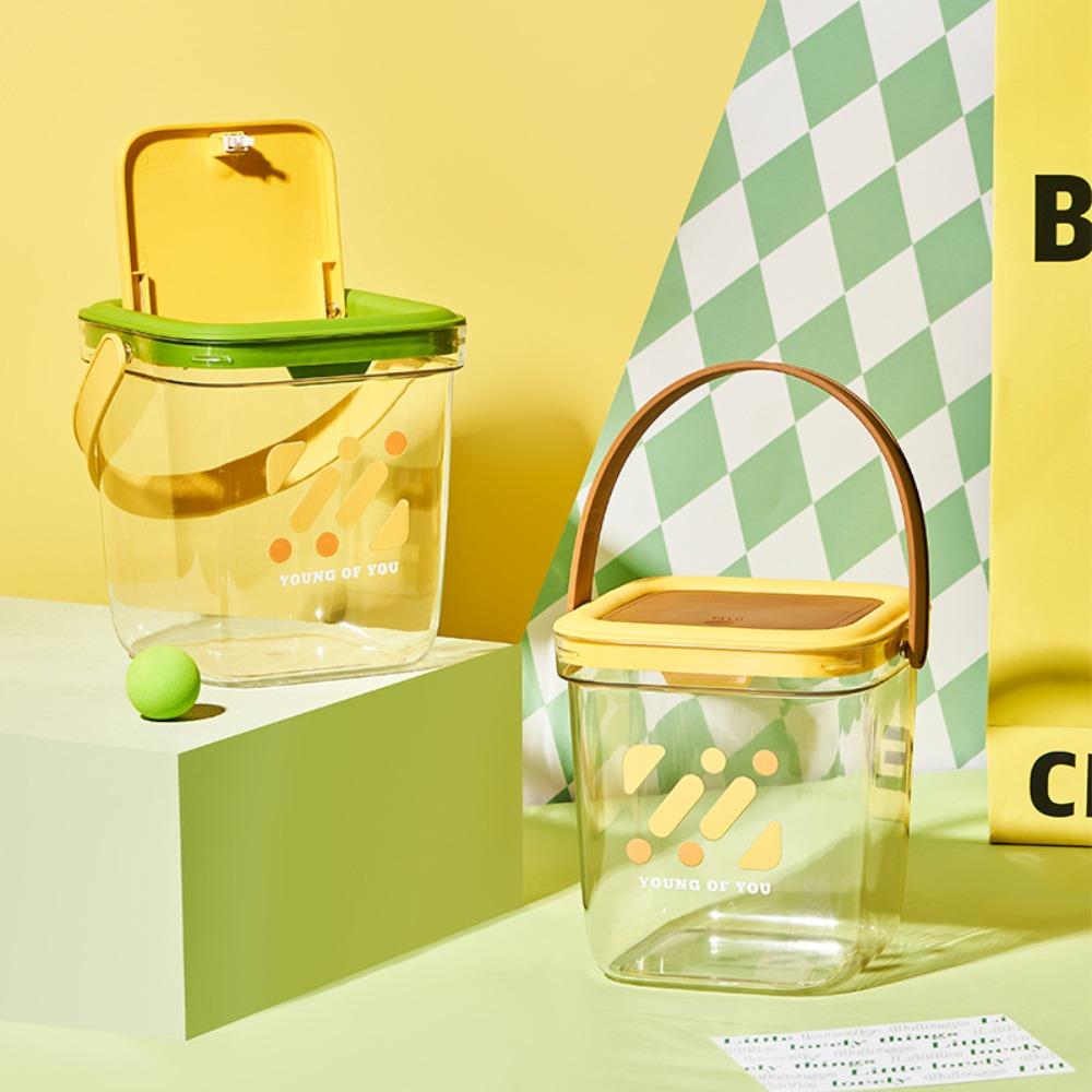 Mini Table Garbage Bin Transparent Waste Paper Storage Box Storage Bin Desktop Trash Can  Dormitory