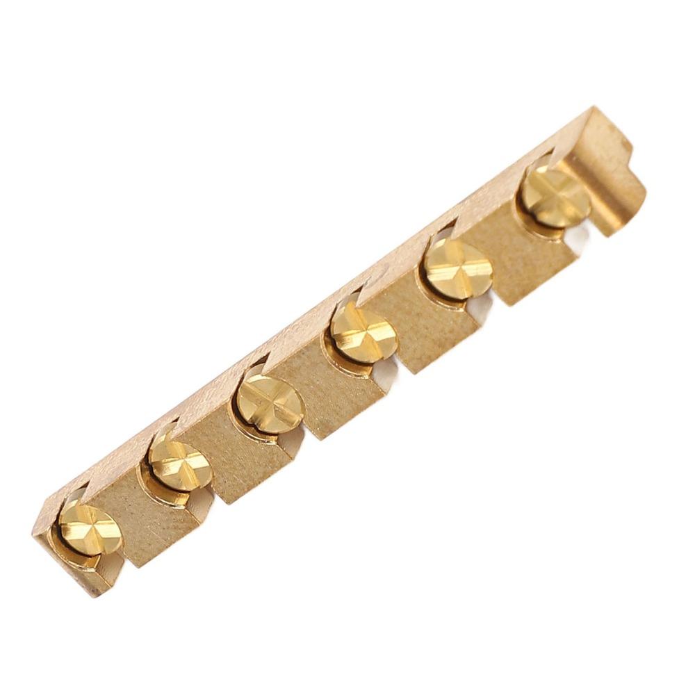 Brass Material Adjustable Guitar Nut Golden Electric Guitar Nut Brass Guitar Nut Guitar Accessory