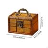 Retro Wood Trinket Box Jewelry Display Case Keepsake Chest Versatile Portable Accessory for Little