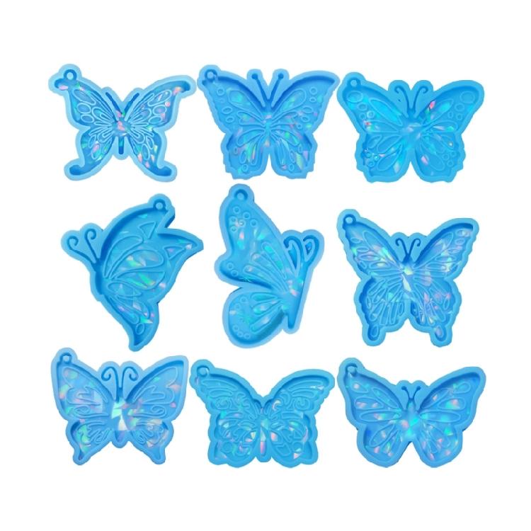 Schmuck Gießform, Silikon Anhänger Harzform Holografischer Schlüsselanhänger Harzform