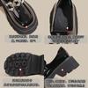 Leather platform small leather shoes new single shoes women's shoes rhinestone college women's uniform leather shoes