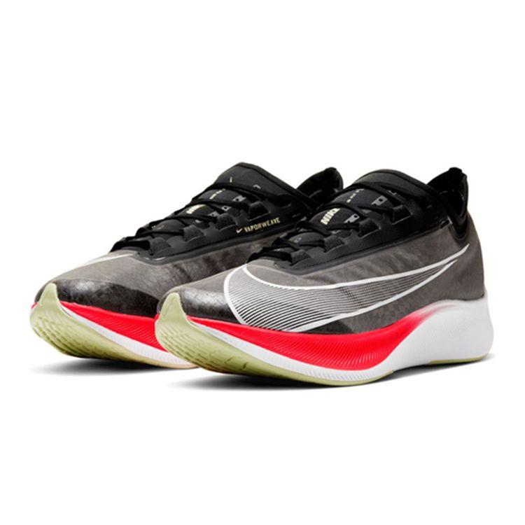 Nike Zoom Fly 3 Laser Crimson Ανδρικά Αθλητικά Παπούτσια Μαύρο Ελιά-Άουρα Λευκό AT8240-003