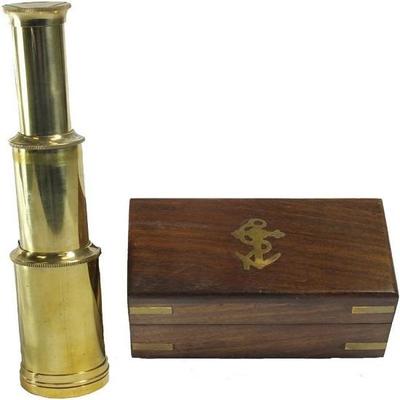 Piraten-Teleskop aus Messing – Handheld – Geschenk in nautischer Box