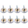8Pcs Decorative Screws 16mm/18mm/20mm/22mm/25mm Mirror Screws Polished Silver Tone Decorative Cap Stainless Steel Cover Nail