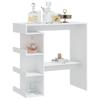 Table de bar - vidaXL - 809449 - Blanc - Bois d'ingénierie - 2 places