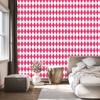 Harlequin Diamonds Wallpaper Powder Pink and White for Living Room and Bedroom 50x1000