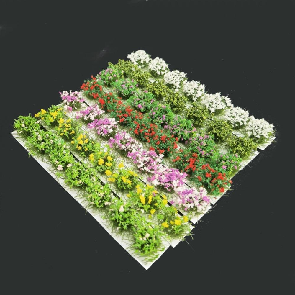 

DIY Building Miniature Flower Cluster Railway Train Flower Grass Model Micro Landscape Random color