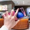 Colorful Gradient Ring for Convenient Fall Prevention Case for Samsung Galaxy Z Flip 3 4 5G Flip4 ZFlip5 Shockproof Cover