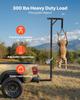 Treuil de Chasse pour Attelage de Camion, Capacité de Charge de 300 lbs, Treuil de Chasse pour Cerf avec Récepteur de 2 Pouces, Tige Pivotante à 360 Degrés et Hauteur Réglable, Inclut un Support pour Carcasse