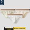 Men's Trendy Breathable Mid-Rise Briefs - Solid Color, Comfortable, Skin-Friendly