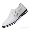 Lederschuhe Herren Businesskleid Einzelschuhe Casual Herrenschuhe ein schwarzer Loch Herrenlederschuhe
