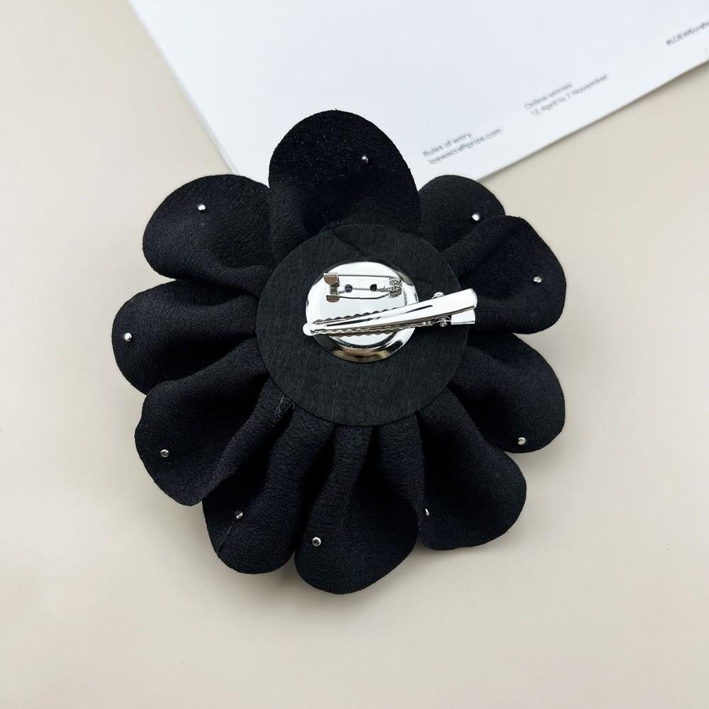 Elegant Fabric Flower Brooch 13cm Size Pearl Badge Corsage New Brooch Pin Clothing Accessories
