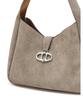 Athe Vanessabruno [Maron] Beige Suede Marron Hobo Bag M (Silver Hardware) Aaba6E418I3