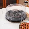 10Pcs Transparent Cake Box Set 4 6 8 10 Inch Reusable Round Birthday Wedding Bakery Container for Pastries and Sweets