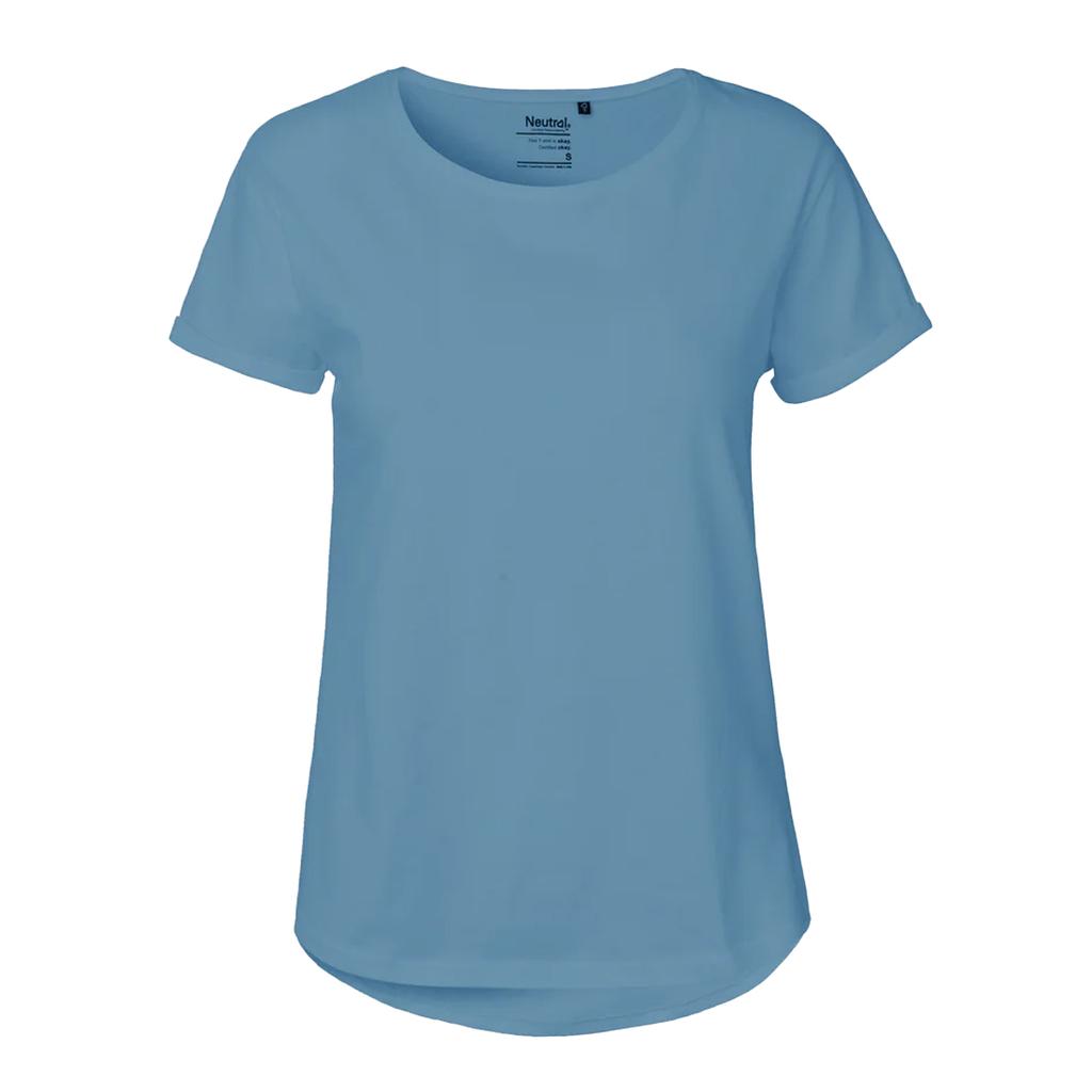 Neutral Womens/Ladies Plain Roll Sleeve T-Shirt