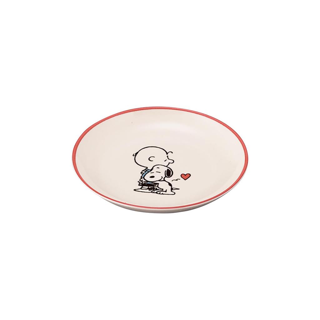 PEANUTS Snoopy Pěti talířová sada Sada malých talířů 5 talířů Talíř na chléb Průměr každého talíře 14 cm x Hloubka 2 cm Vhodné do mikrovlnné trouby a myčky nádobí Mino Ware