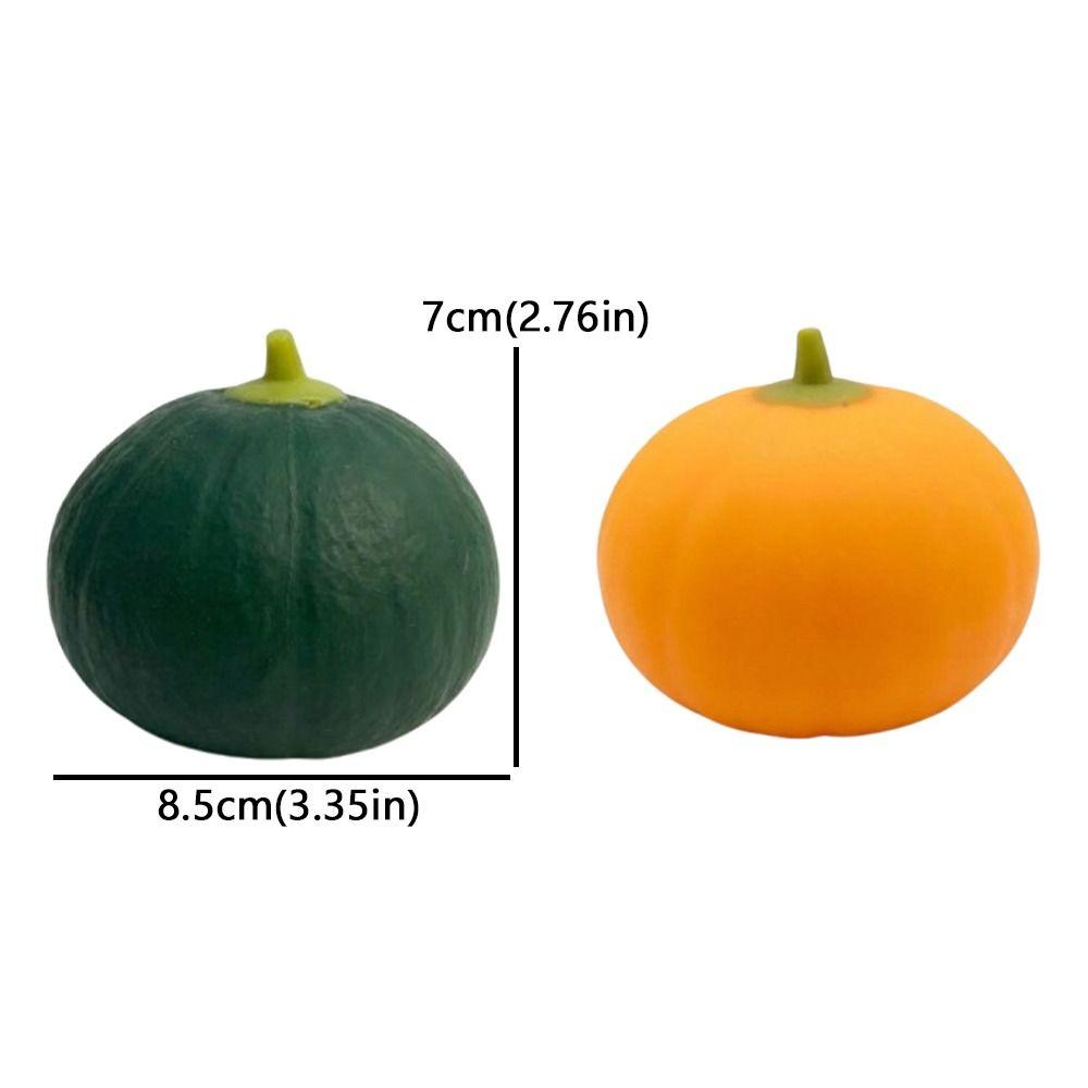 Realistic Simulation Pumpkin Squishy Toy Sensory Design Fruit Squeeze Toy Halloween Decor