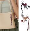 Cute Bag Charm Pendant Keyring Heart Key Crosses Braided Rope Keychain Bag Charm for Backpack Purse Handbag Decoration