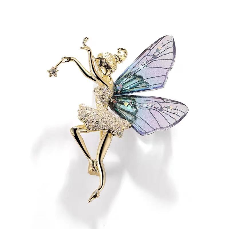 Angel Cartoon Brooch - Retro High-End Corsage Pin for Clothing Accessories