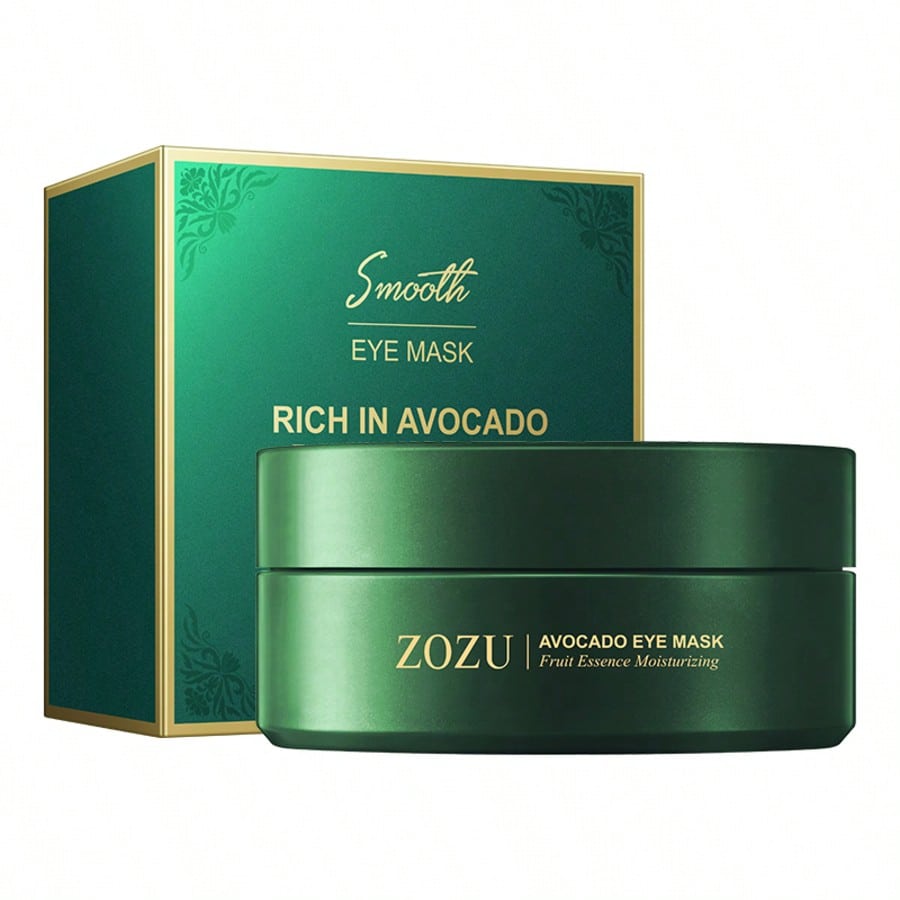 60Pcs=30Pairs Moisturizing Hydrating Avocado Eye Mask,Nourishing Crystal Gel Firming Eye Skin,Reduce