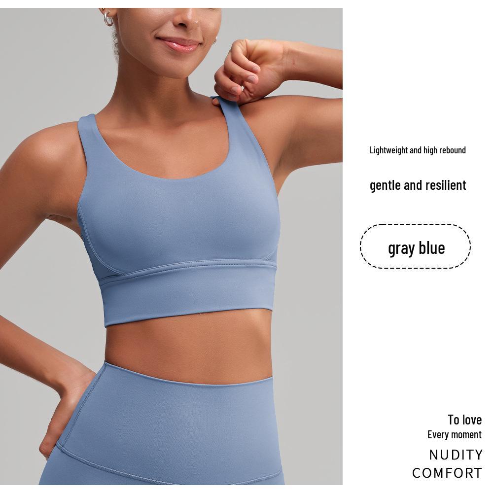 

Женский спортивный бюстгальтер для йоги с перекрещенной спинкой - Амортизирующий фитнес-топ L