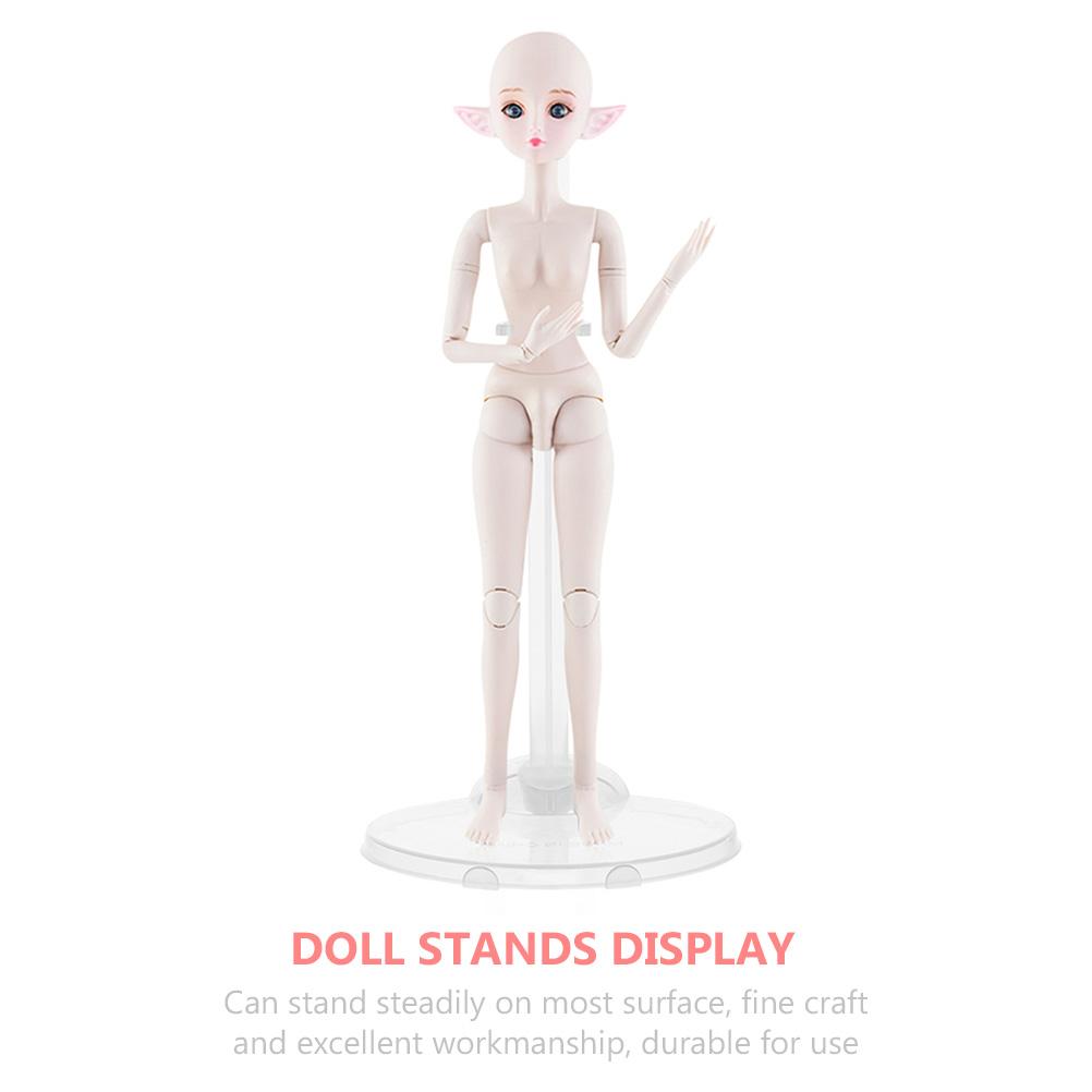 5Pcs Doll Holding Stands Transparent Supports Display Racks For 1/6 S Dolls Furniture Prop Up Mannequin Model Holder Set