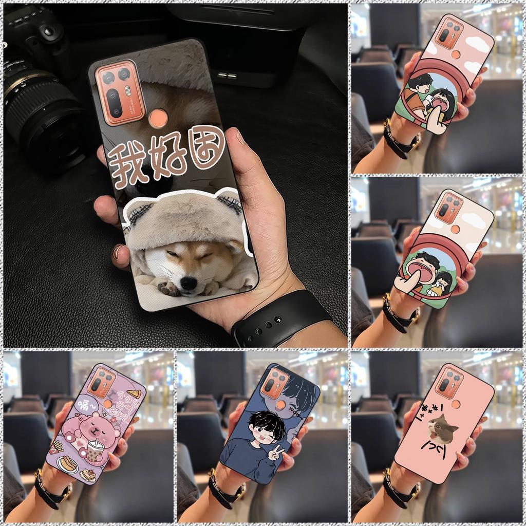 Cute Dirt-resistant Phone Case For HTC Desire 20 Plus/D20+ Couple Waterproof Soft Case Durable Cartoon Full Wrap TPU