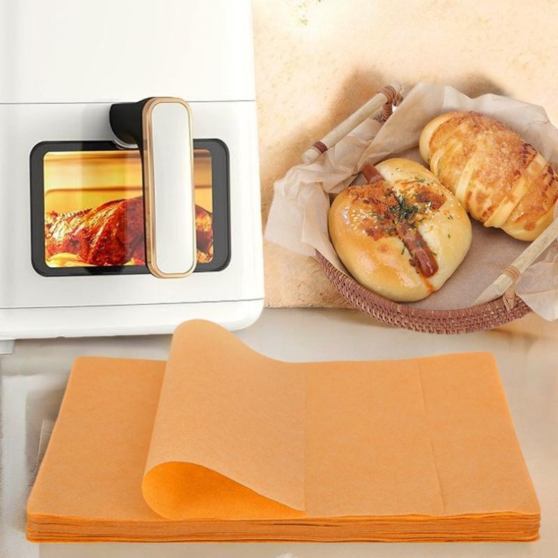 200 PCS Parchment Paper Precut Baking Sheets , Oil-Resistant, High-Temperature Baking Paper for Cooking, Roasting, and Food Prep