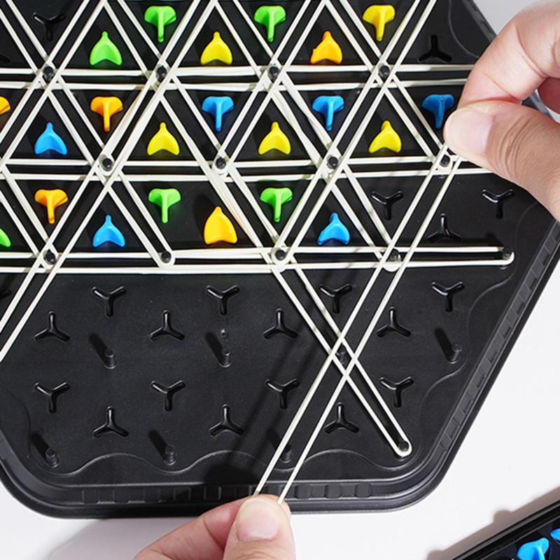 Puzzle Triangle Chess Board Game, Geometric Chain Chess Game, Interactive Strategy Game, Exercise Thinking Logic Board Game