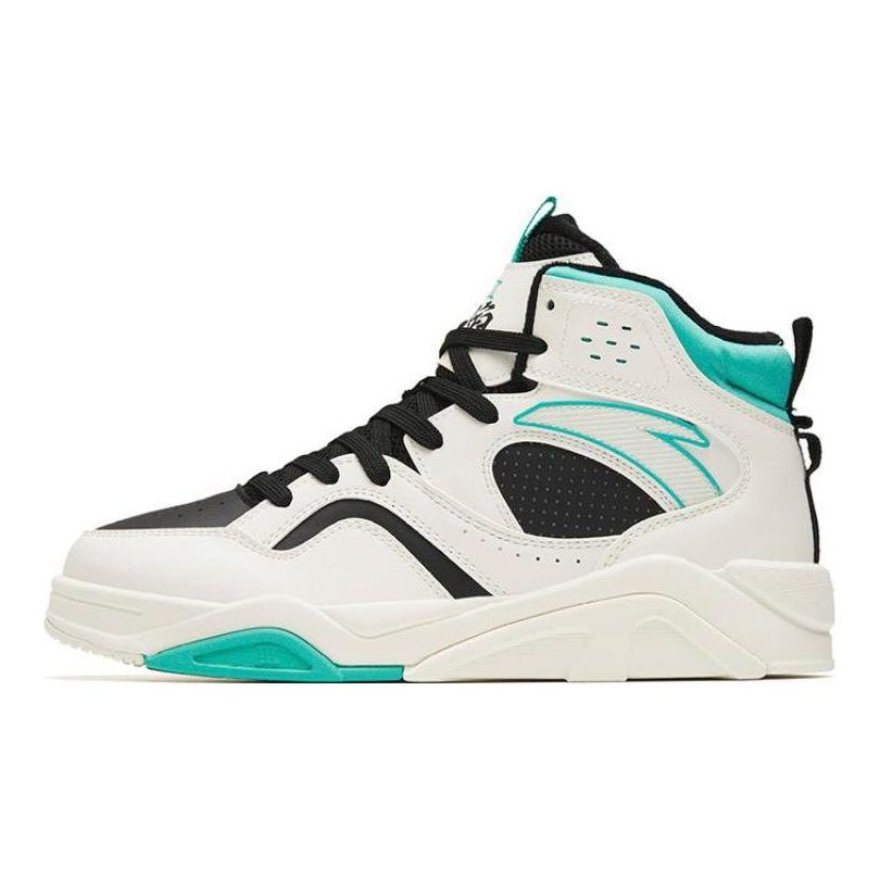 Anta Flame 3.0 Fleece Comfortable Non-Slip Wear-Resistant Shock Absorption High-Top Sneakers Men Sneakers Black Blue 112248982-2