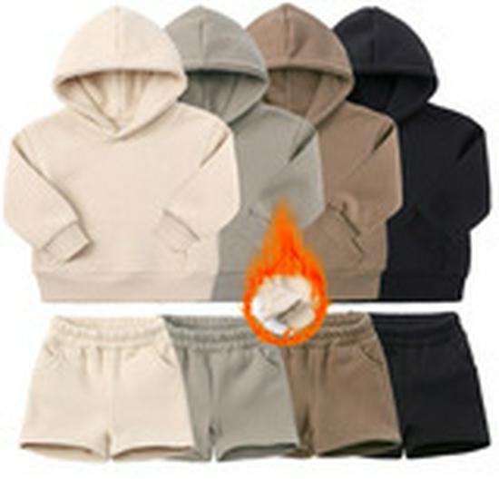 Trendy European and American Children's Long-Sleeve Hoodie & Pants Set for Boys