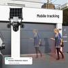 Solar-Powered Outdoor LED Wall Light with 4G Multi-Lens Surveillance Camera