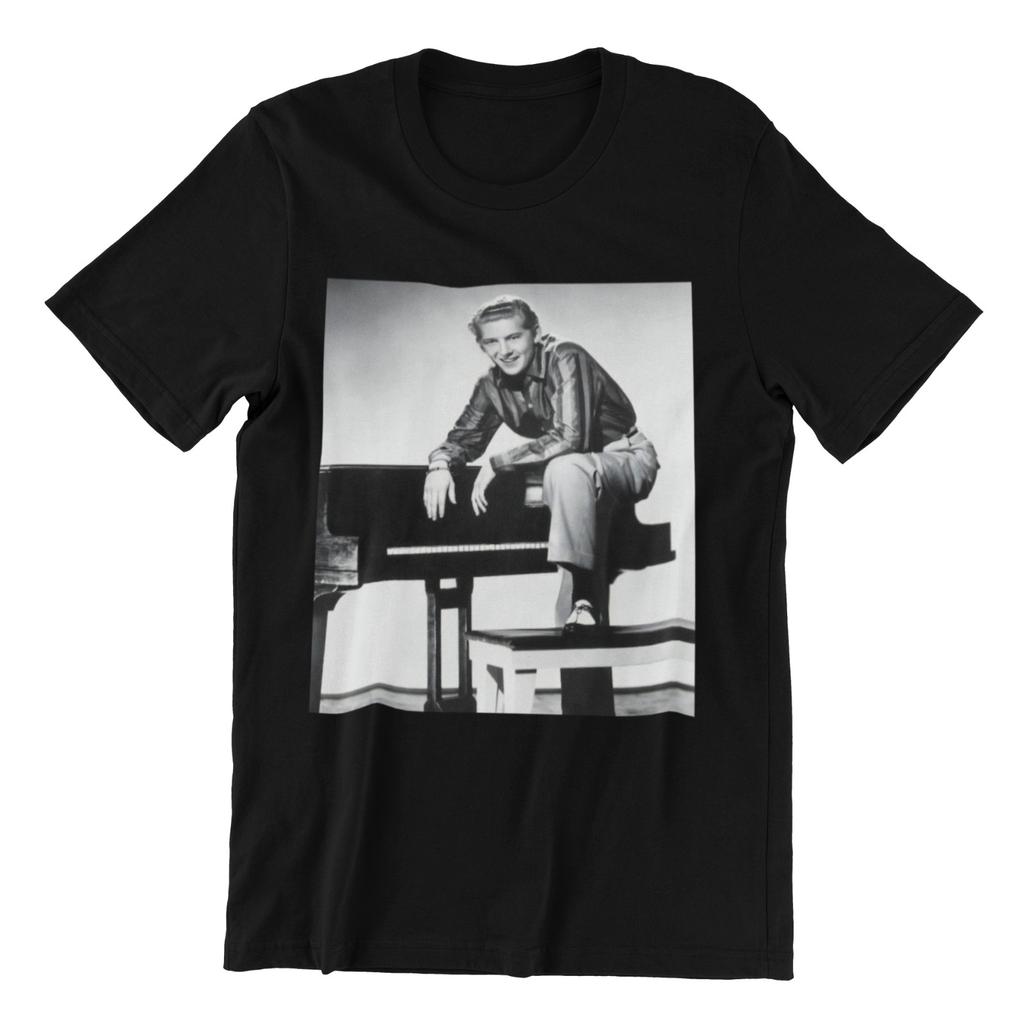 26 Jerry Lee Lewis T-Shirt Rock 'n' Roll Vintage Style Graphic Premium Cotton Shirt Unisex T-Shirt